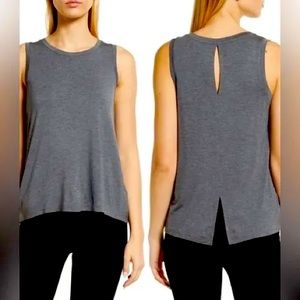 Halogen Women’s Crewneck Back Keyhole Tank Top sz XL